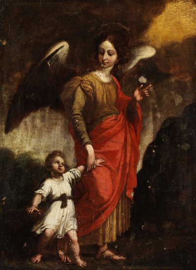 Guardian Angel Raphael with a Child by Anonymous